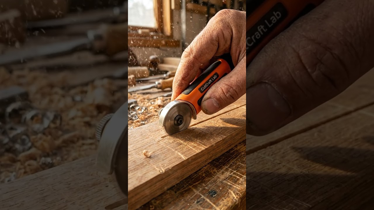 Mini Handheld Wood Slot Cutter 🔧🪵 | Perfect Grooves Every Time! #shorts #diytools #ToolTok