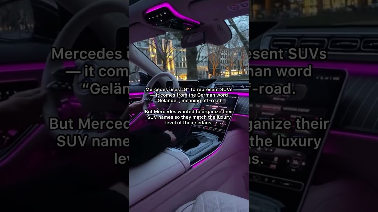 Mercedes naming system explained