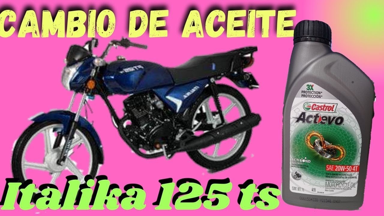 cómo cambiar el aceite a mi moto Italika ft 125 ts paso a paso🏍️