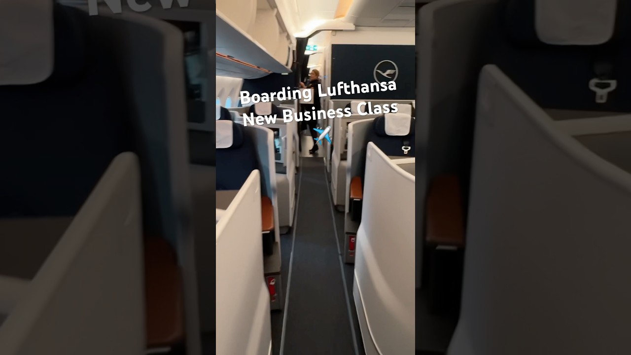 Boarding Lufthansa New Business Class on A350 Allegris Business Class #lufthansa #businessclass