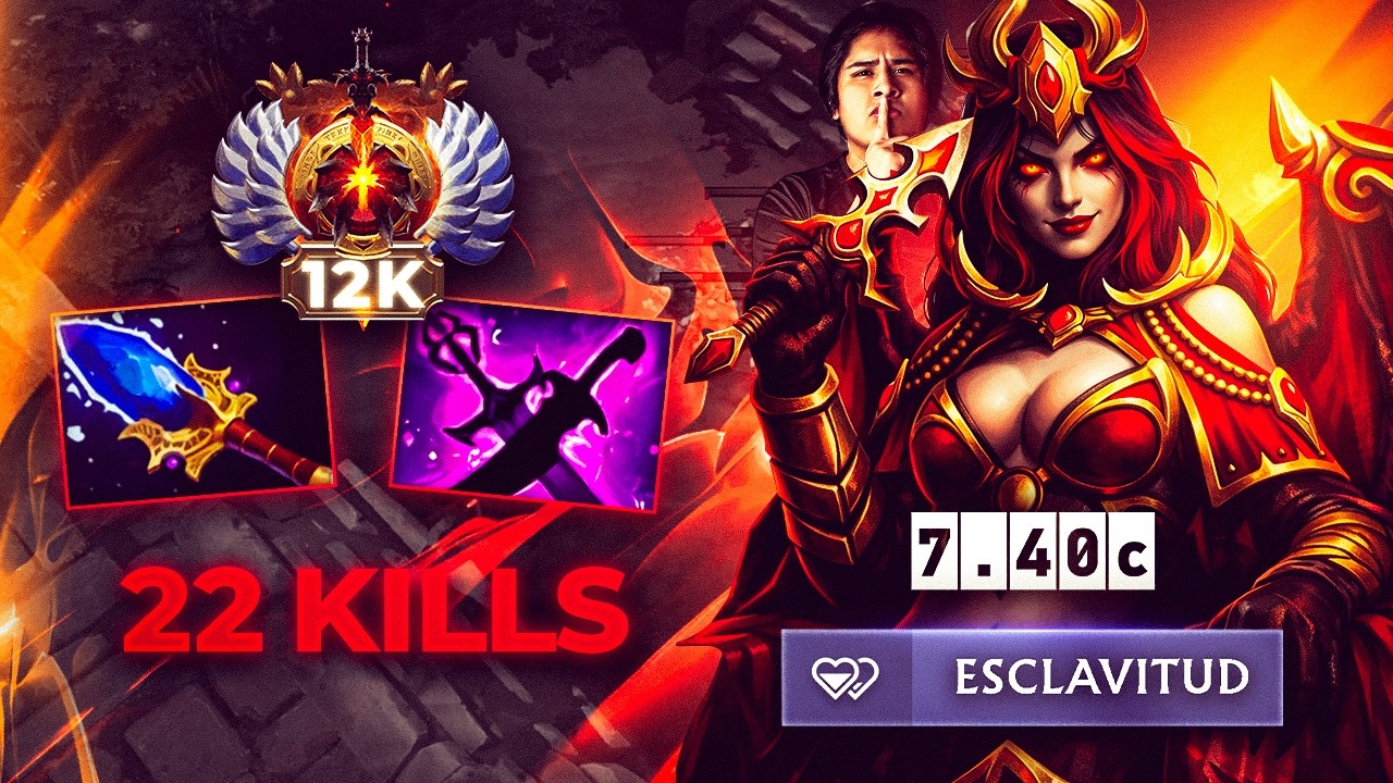 “6 Items Min 33 y 22 Kills ⚡ Qop Full Build Arrasando Mid y Todo el Game (Media 12k) #dota2