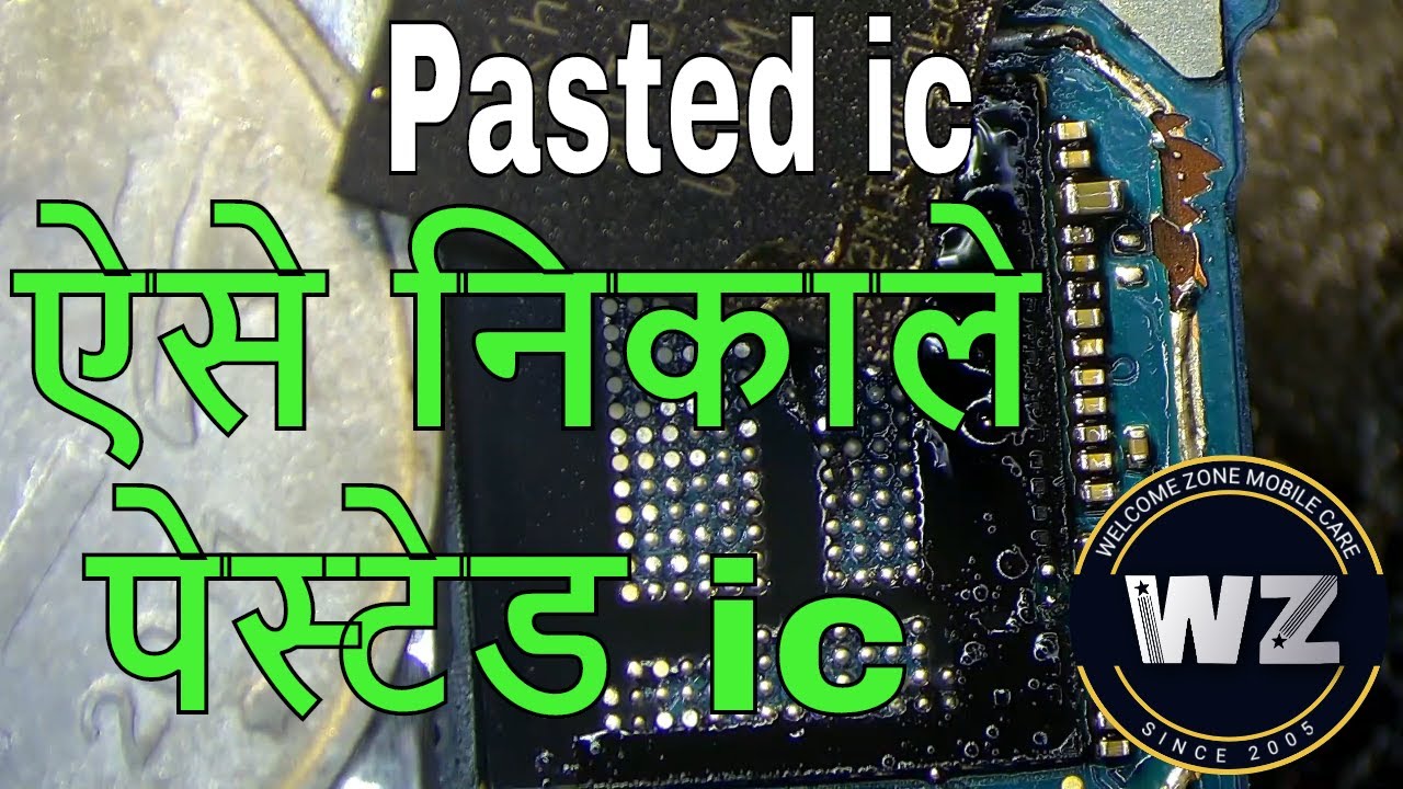 Black pasted Emmc || Remove pasted ic || Black paste cutting ||
