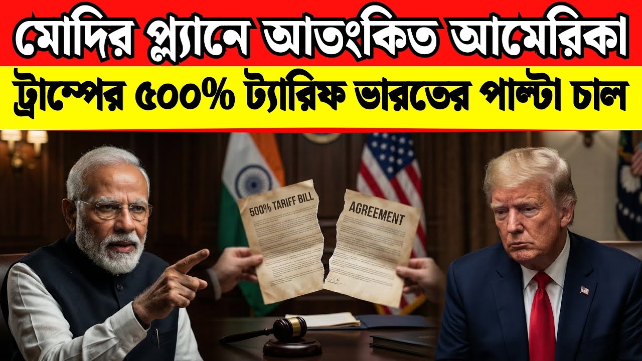 ভারতের জবাব প্রস্তুত | মোদির কোন পাওয়ারে আতঙ্কিত ট্রাম্প? 500% Tariff Bill Passed in the US