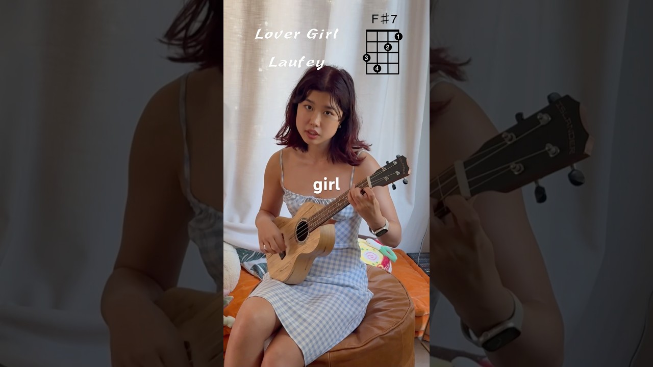 Lover Girl ukulele cover with chords! Check out my channel for the full chords 💕 #laufey