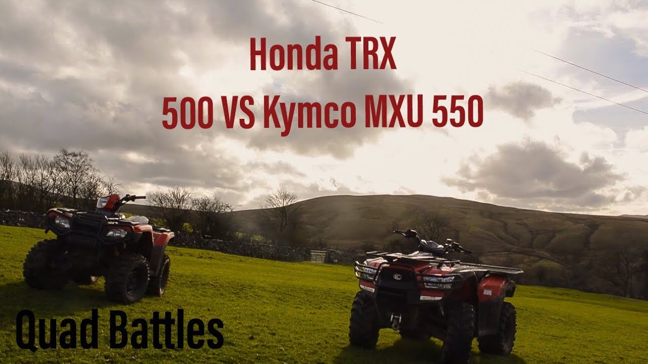 Kymco MXU 550 против Honda TRX 500! Битва квадроциклов!