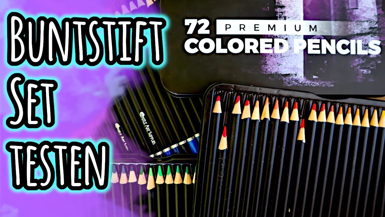 Wie gut sind diese günstigen Buntstifte? || Castle Art Supplies 72 Colored Pencils Set im Test