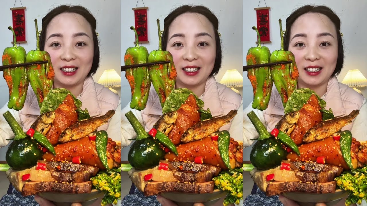 Let’s Eat With Jin 😋 Satisfying Braised Pig’s Tails | Rural Eating Show