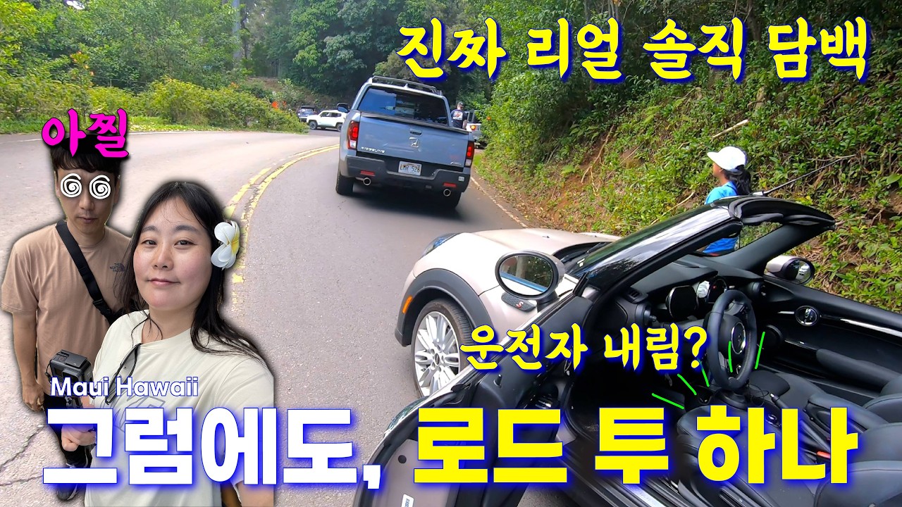 왕복 6시간 아찔한 길, 진짜 리얼 '로드 투 하나' 솔직담백하게 보여드림, 하와이🇺🇸(10)