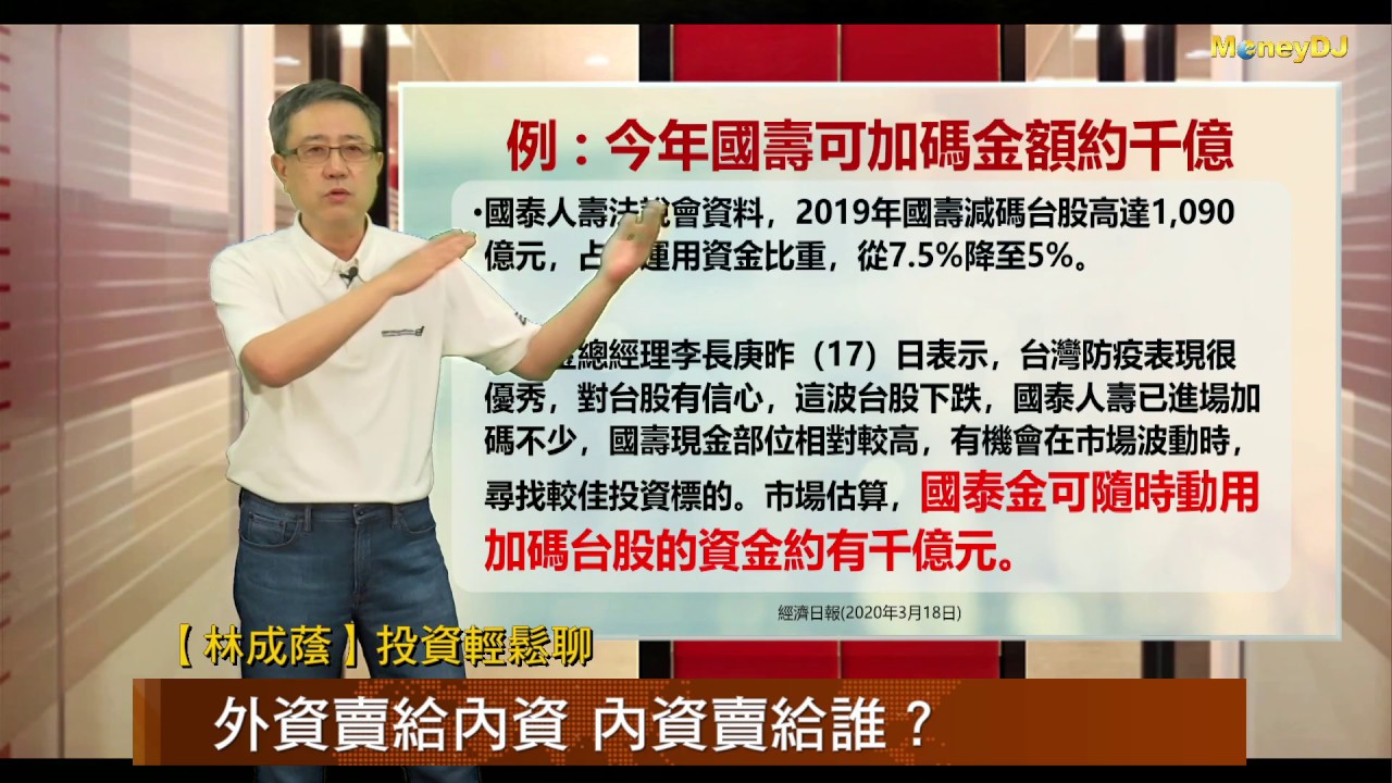 20200515【林成蔭 投資輕鬆聊】外資賣給內資 內資賣給誰？