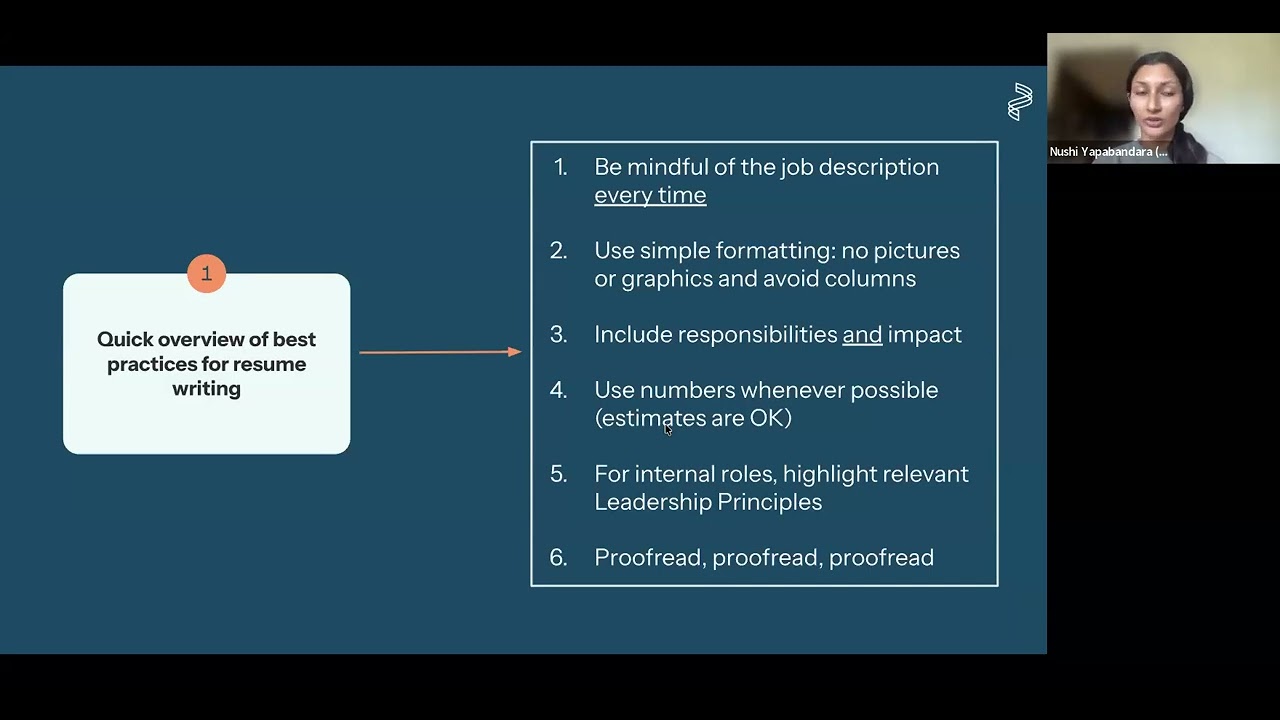 Masterclass: Get Picked for Great Roles Inside or Outside Amazon 💪