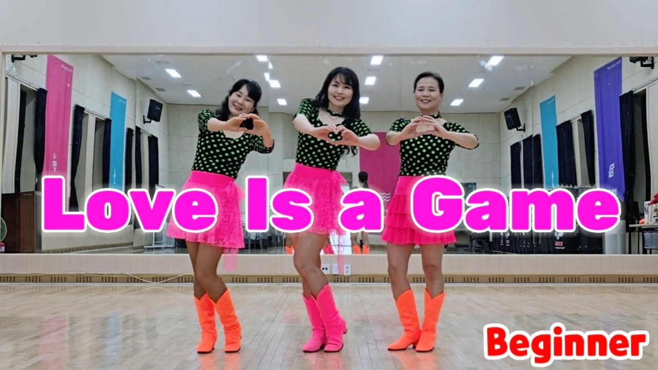 💝Love Is a Game Line Dance 러브 이즈 어 게임 라인댄스/Beginner /사랑은게임이다/ 사랑스러운 초급작품 #두리라인댄스 #라인댄스퀸코리아안산배곧지부