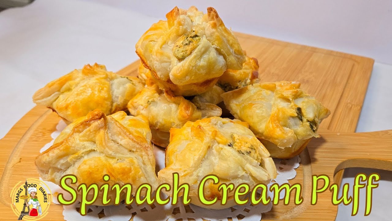 Easy to make - Spinach Cream Puffs | Margs Food Diaries