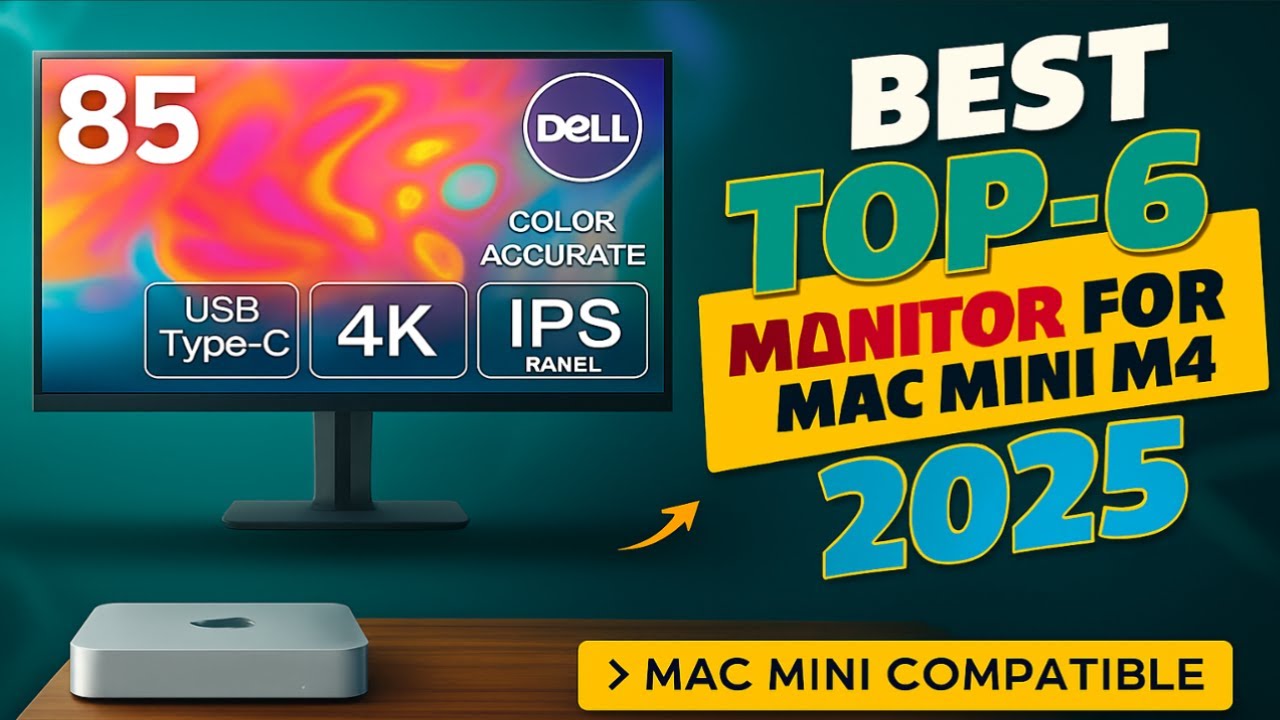 Top 6 Best Monitors for Mac Mini M4 2025 — Which One Should You Choose?