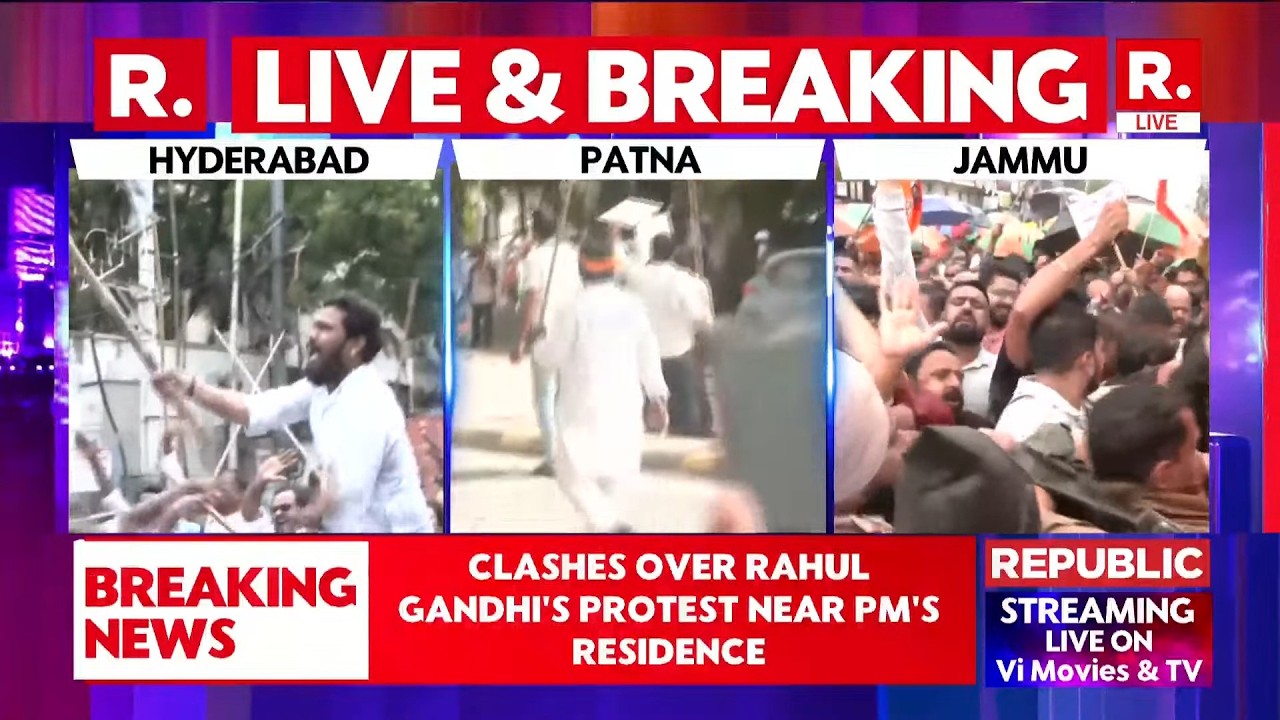 LIVE: BJP & Congress Workers Clash In Patna | Hyderabad | Jammu | PM Modi | Rahul Gandhi | CJP