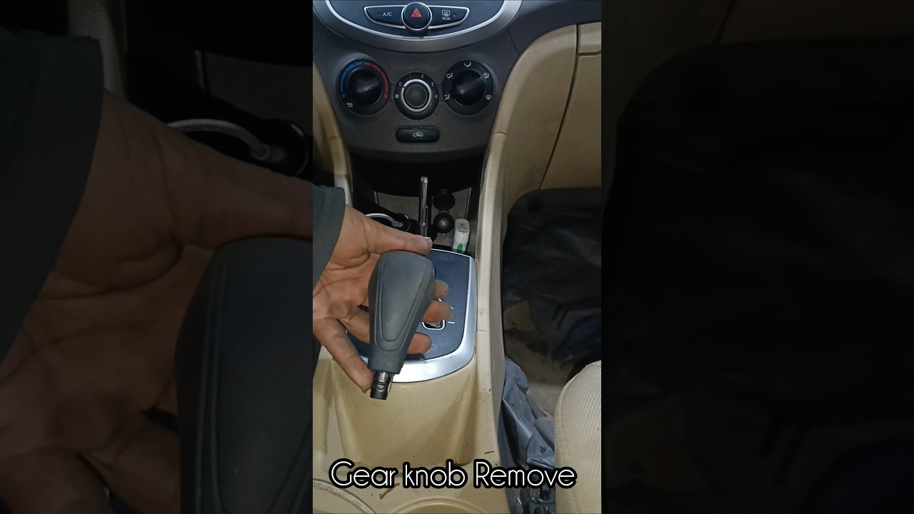 Car Gear Knob Remove and replacement for Hyundai Kia | accent | elentra | Kona  #shots #remove