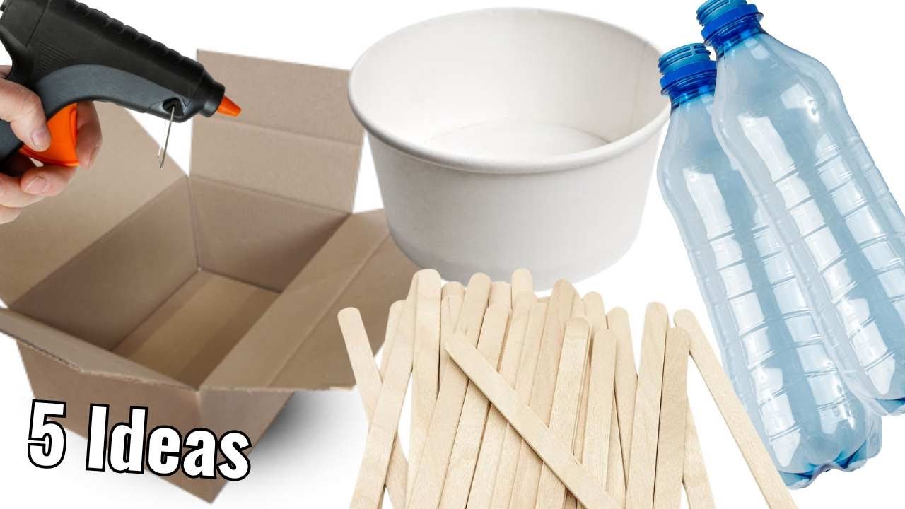 5 INNOVATIVE WAYS TO REUSE/RECYCLE PLASTIC RANDOM THINGS FROM YOUR HOUSE! Best Reuse Ideas