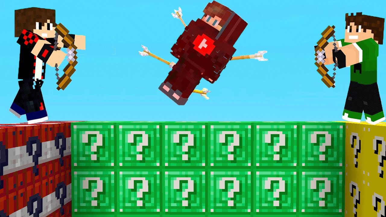 ماين كرافت : حـرب جزيرة بلوكات الحظ و لكن اصدقائي غشاشين #3 !!؟ 😱🔥