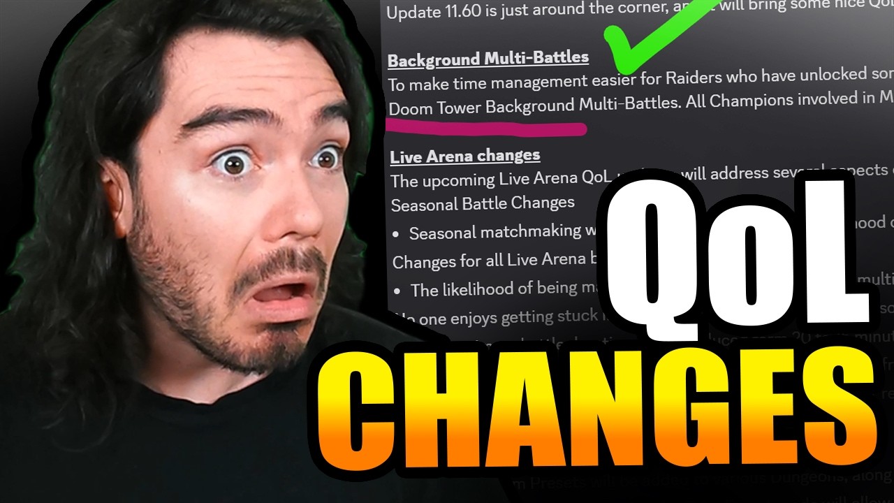 BACKGROUND BATTLES IMPROVED... And MORE QoL Updates Incoming!! | RAID: Shadow Legends