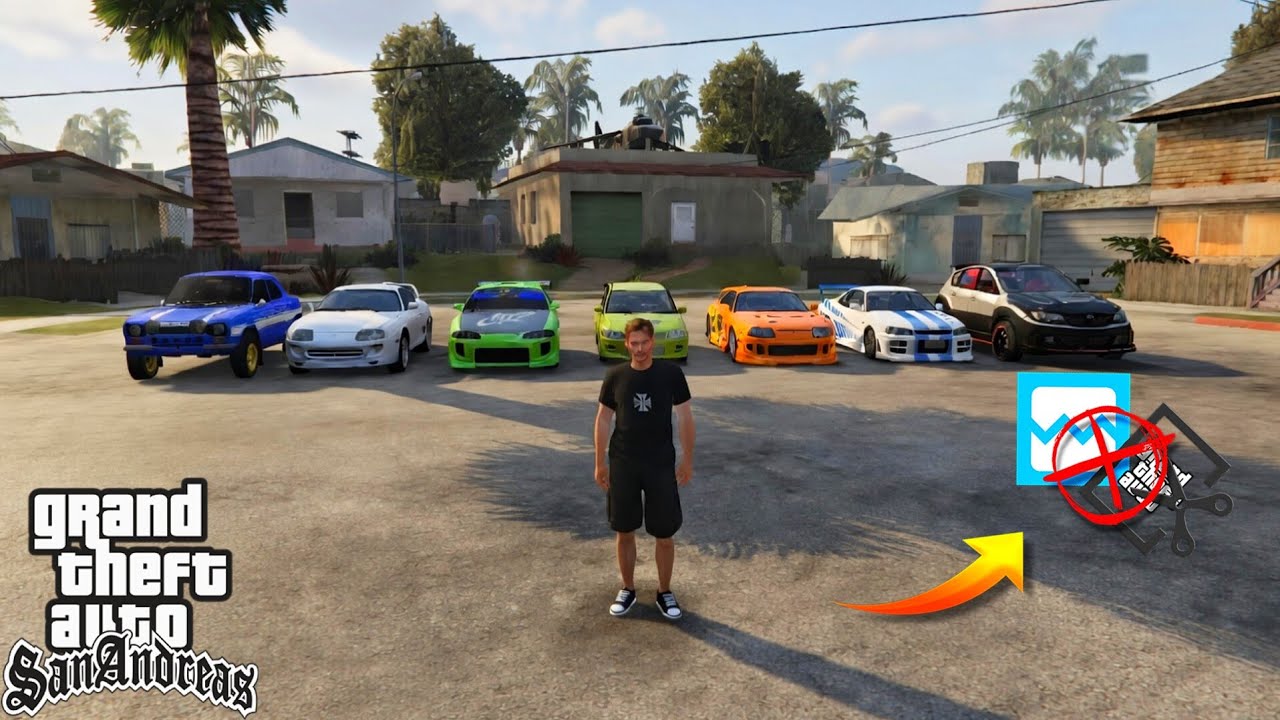 ✅Mod Pack Autos De Bryan O'conner + Skins GTA SA ANDROID 12 13 {Especial 1.8K Suscriptores}