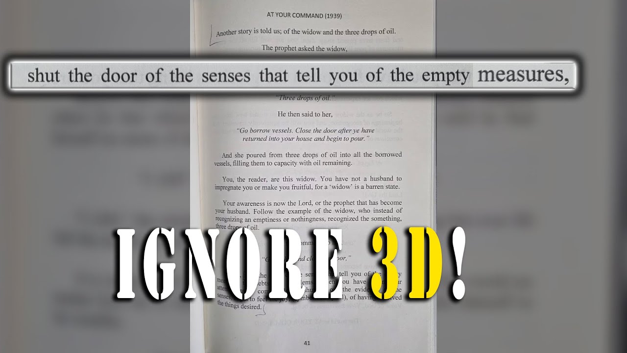 Neville Goddard - How to Ignore the 3D World and Make Your Desire Real (Powerful Lesson)