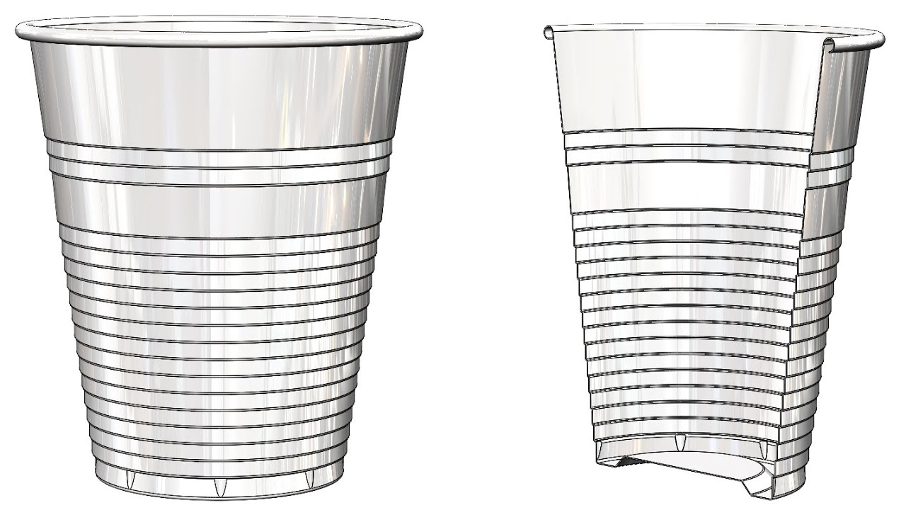 SolidWorks Tutorial #007 : 3D Modelling of Cup 220ml (surfacing)