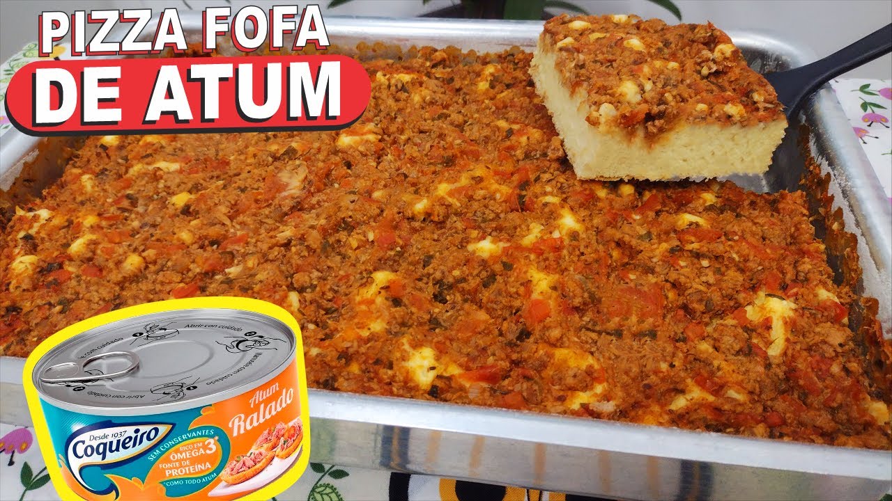 COM FERMENTO DE BOLO❗😱 PIZZA FOFA DE ATUM DE LIQUIDIFICADOR SUPER F&Aacute;CIL, R&Aacute;PIDA E DELICIOSA!