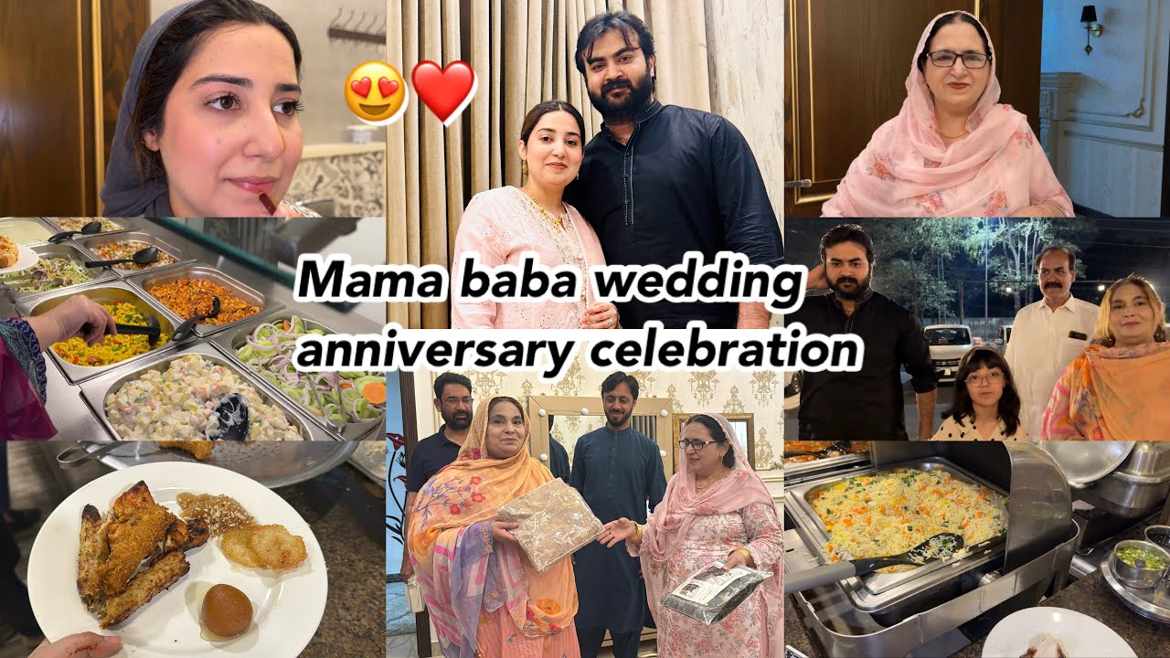 Mama Papa ka Wedding anniversary 🫶🏻😍 - Family Dinner with in laws and my family ✨❤️
