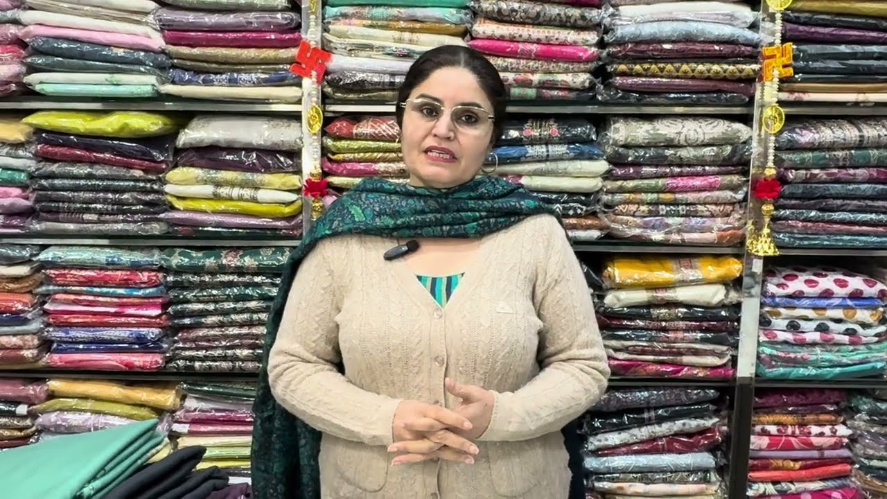 Pure pashmina !! Hand work new suit !! Ramtex brand (9896153056)(beautiful winter and party wear 💥🌺