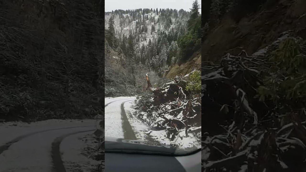 Dogankent kavraaz karlı yolu