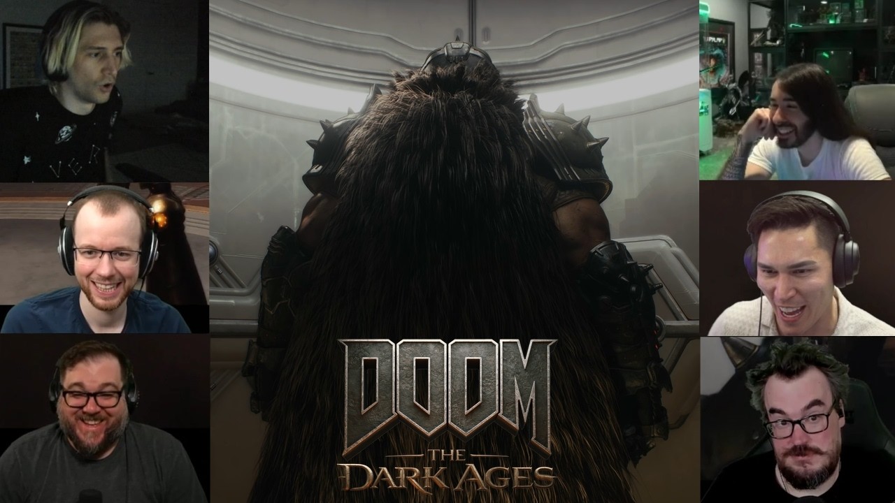 Streamers REACT To The Doom Slayer's EPIC Entrance In DOOM: The Dark Ages