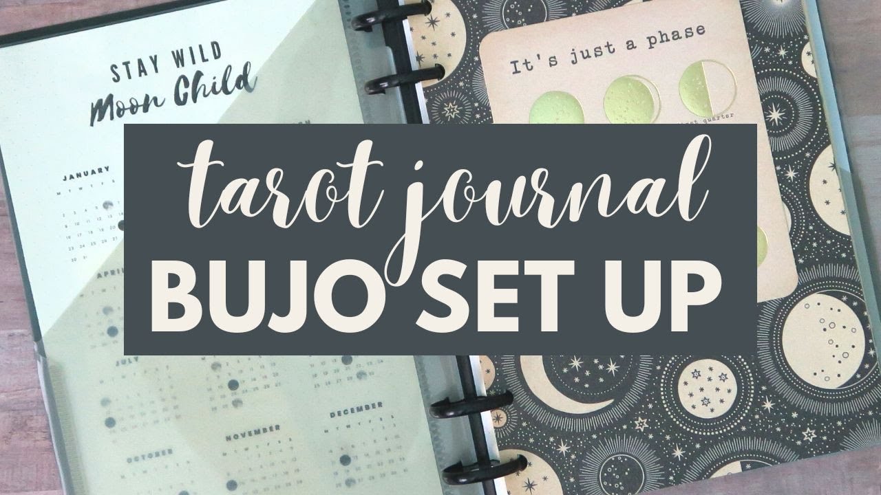 TAROT JOURNAL BUJO SET UP 2023 - PLAN WITH ME BULLET JOURNAL DISCBOUND SYSTEM