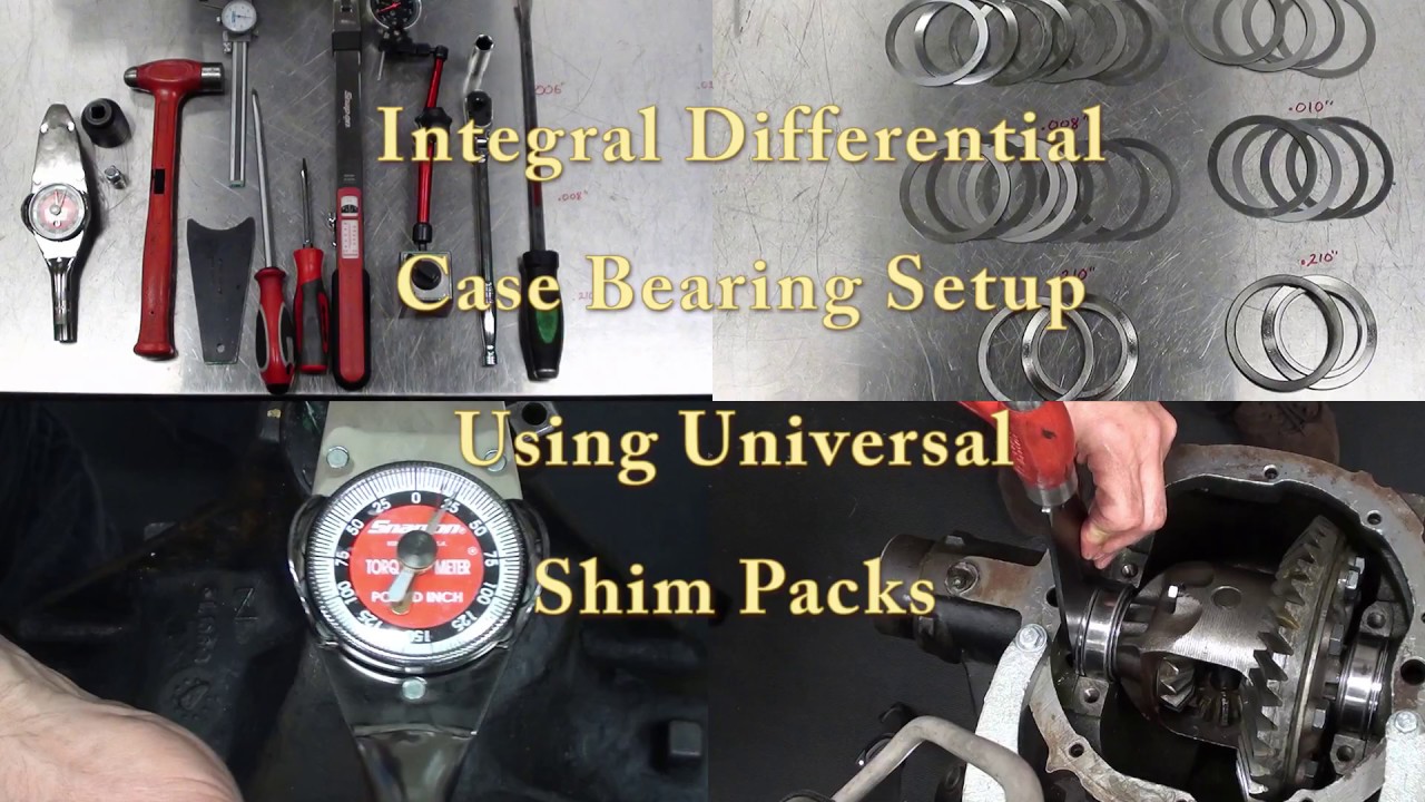 Differential Case Installation With Universal Shims