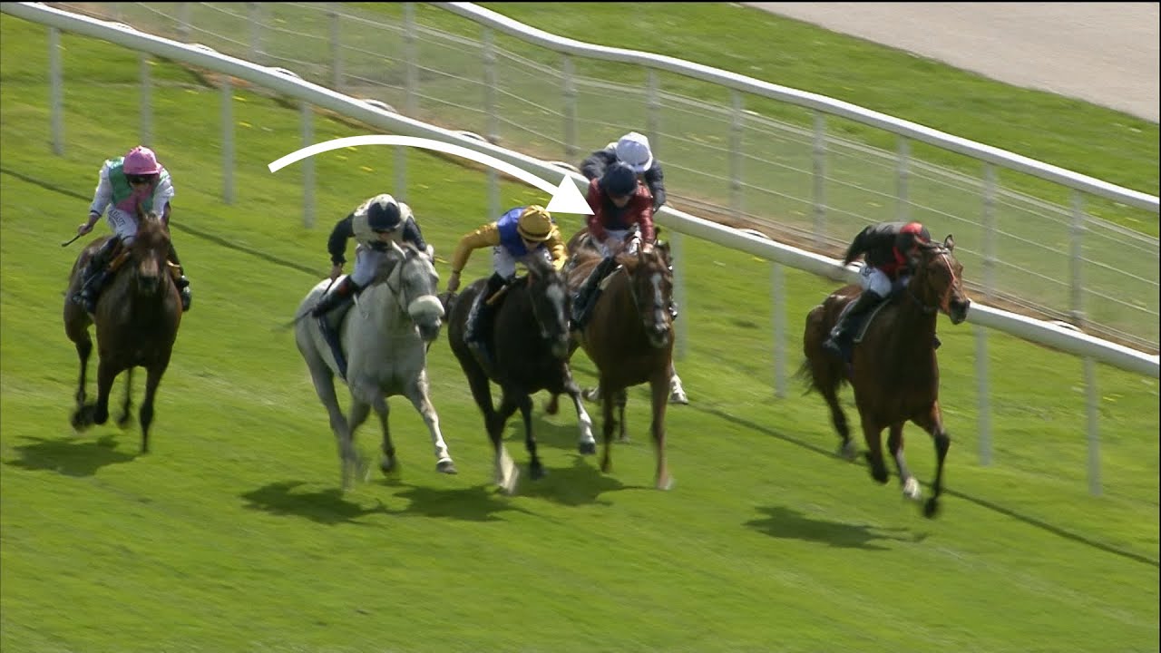 LILAC ROAD scythes a path through the field to win the Middleton Stakes at York under Tom Marquand