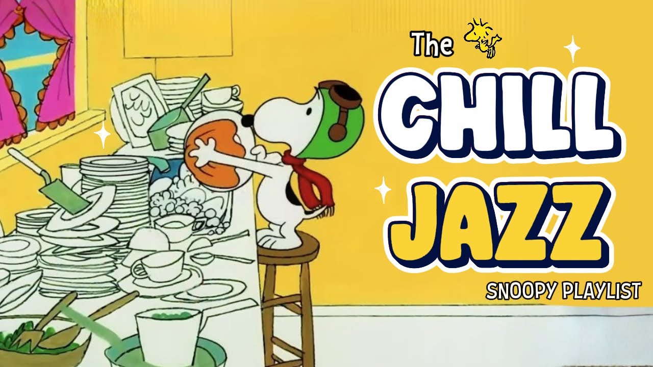 House Work Jazz and Relax with Snoopy 🍽️✨ Chill Jazz for Cleaning & Unwinding