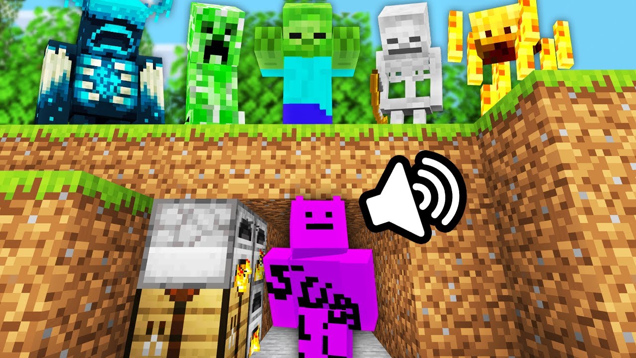 Minecraft, but mobs can hear me talk...