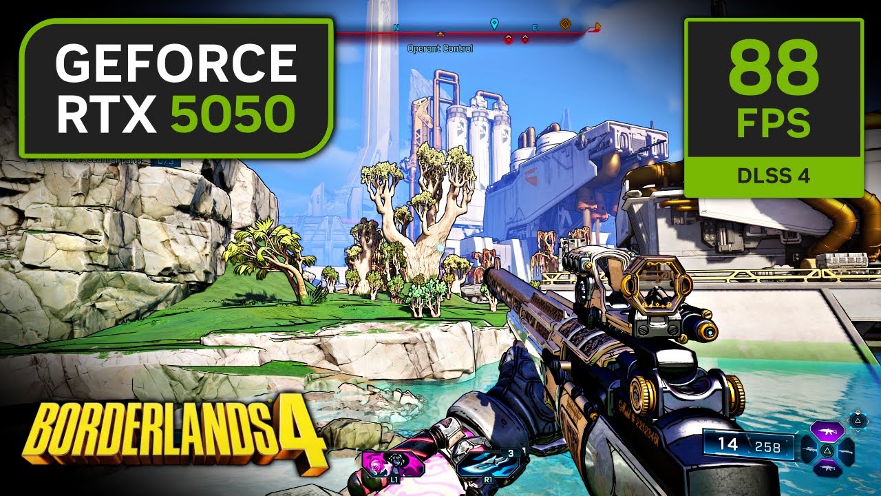 RTX 5050 on Borderlands 4 | 1080p, 1440p with DLSS 4 and Multi Frame Generation!