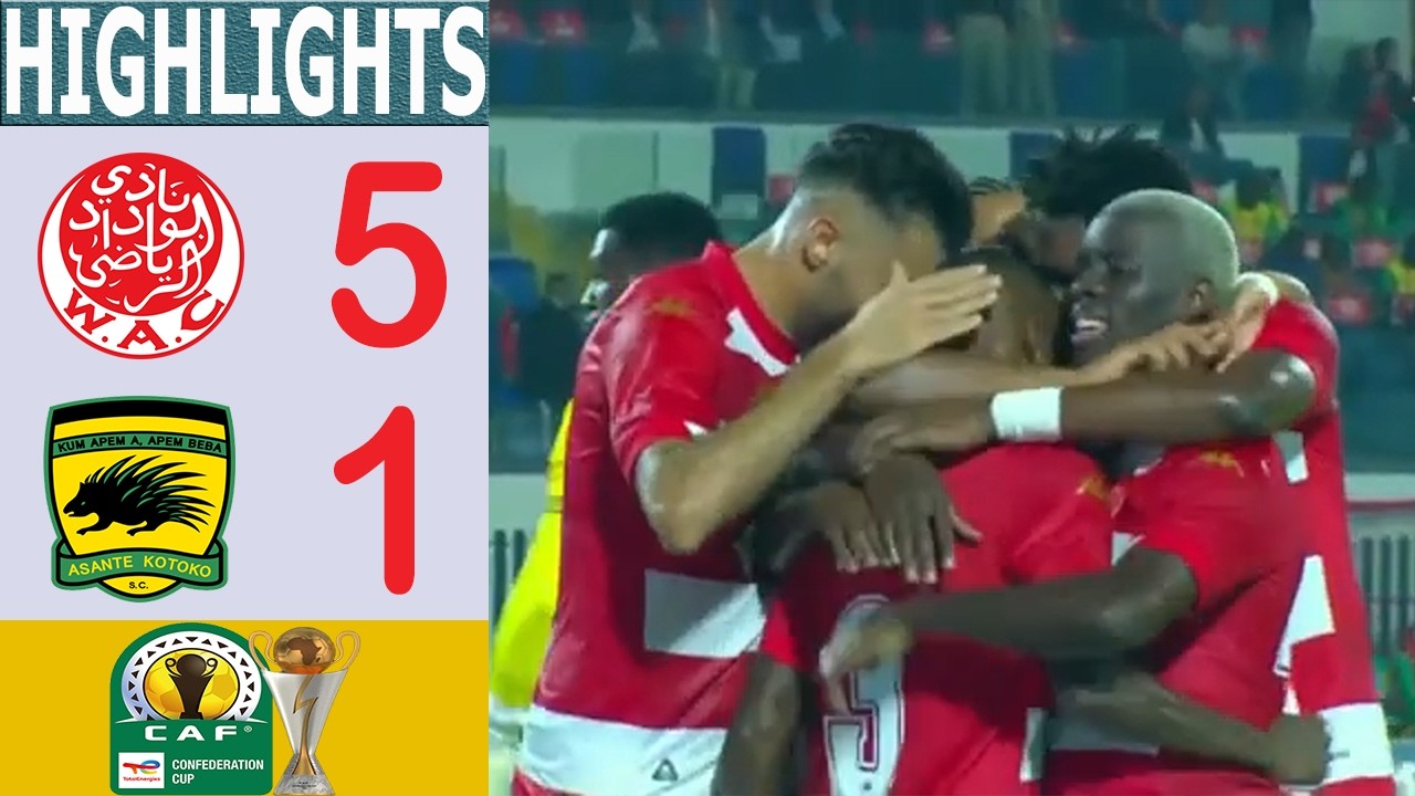 Wydad AC vs Asante Kotoko Extended Highlights | CAF Confederation Cup 2025/2026 Qualifiers 2nd Leg