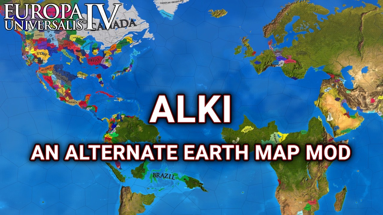 EU4: Alki (Map overhaul mod) Timelapse