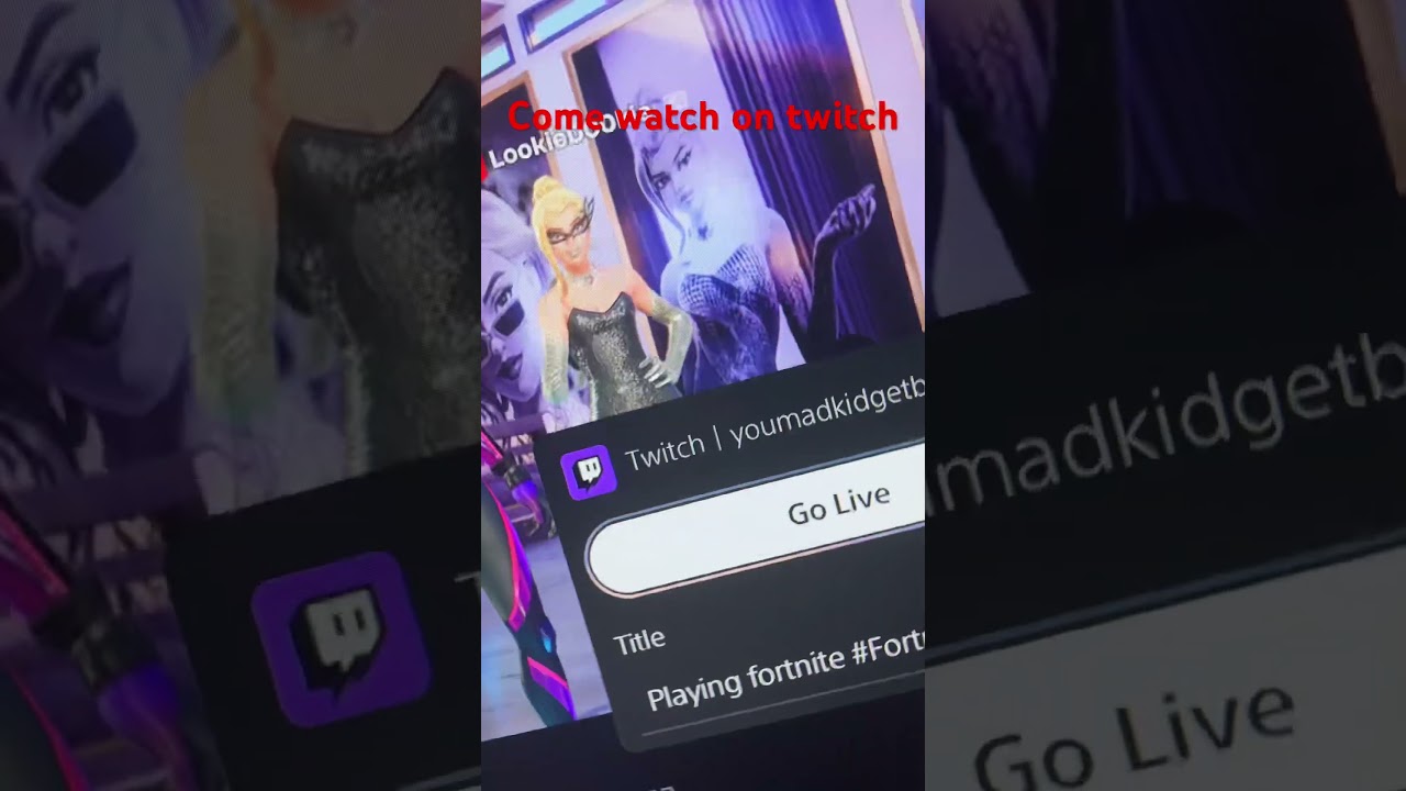 come, watch him play with me on twitch  