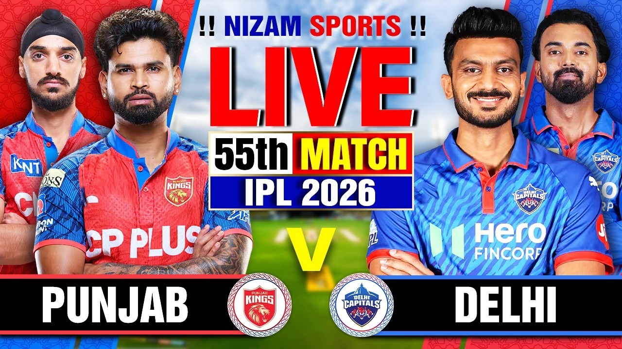 🔴Live: PBKS vs DC | IPL 2026 | 55th Match | Live Score & Hindi Commentary