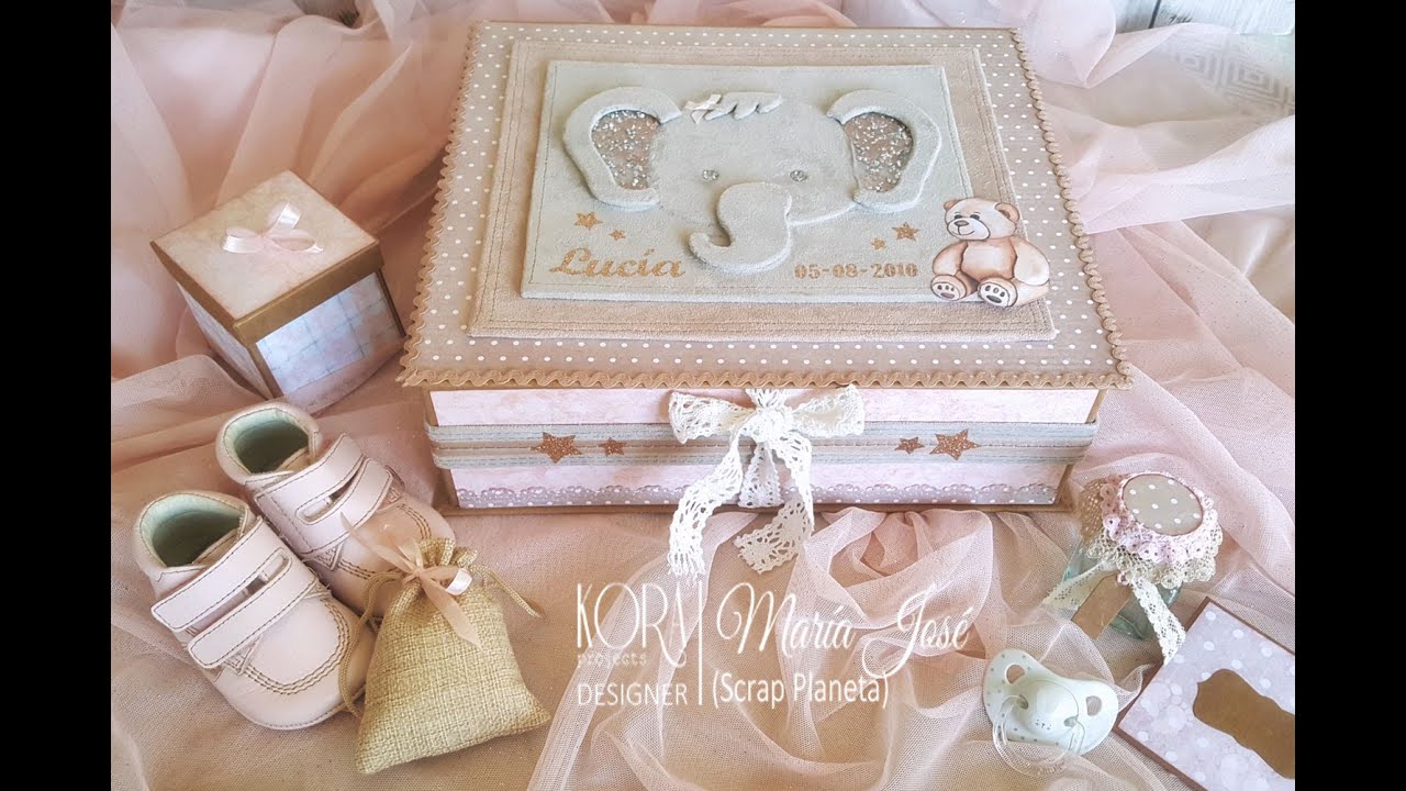 TUTORIAL CAJA DE RECUERDOS PARA BEBE. DT KORA PROJECTS