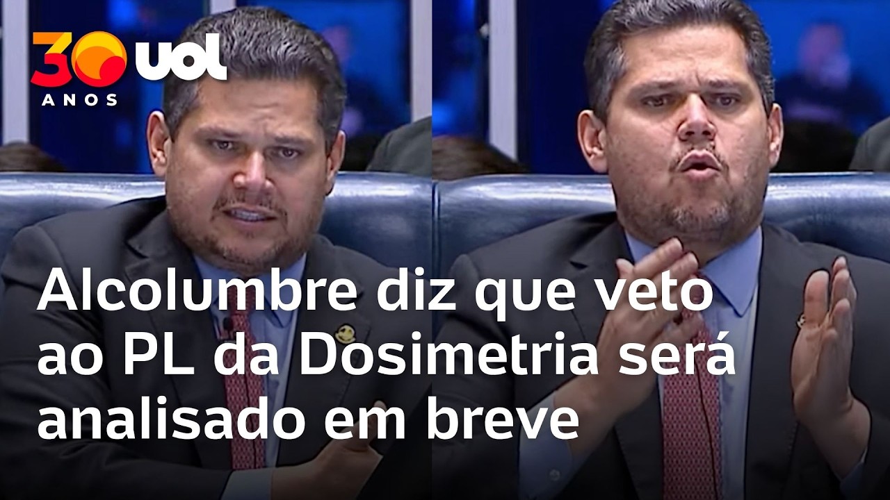 Alcolumbre diz que veto de Lula ao PL da Dosimetria ser&aacute; analisado em breve