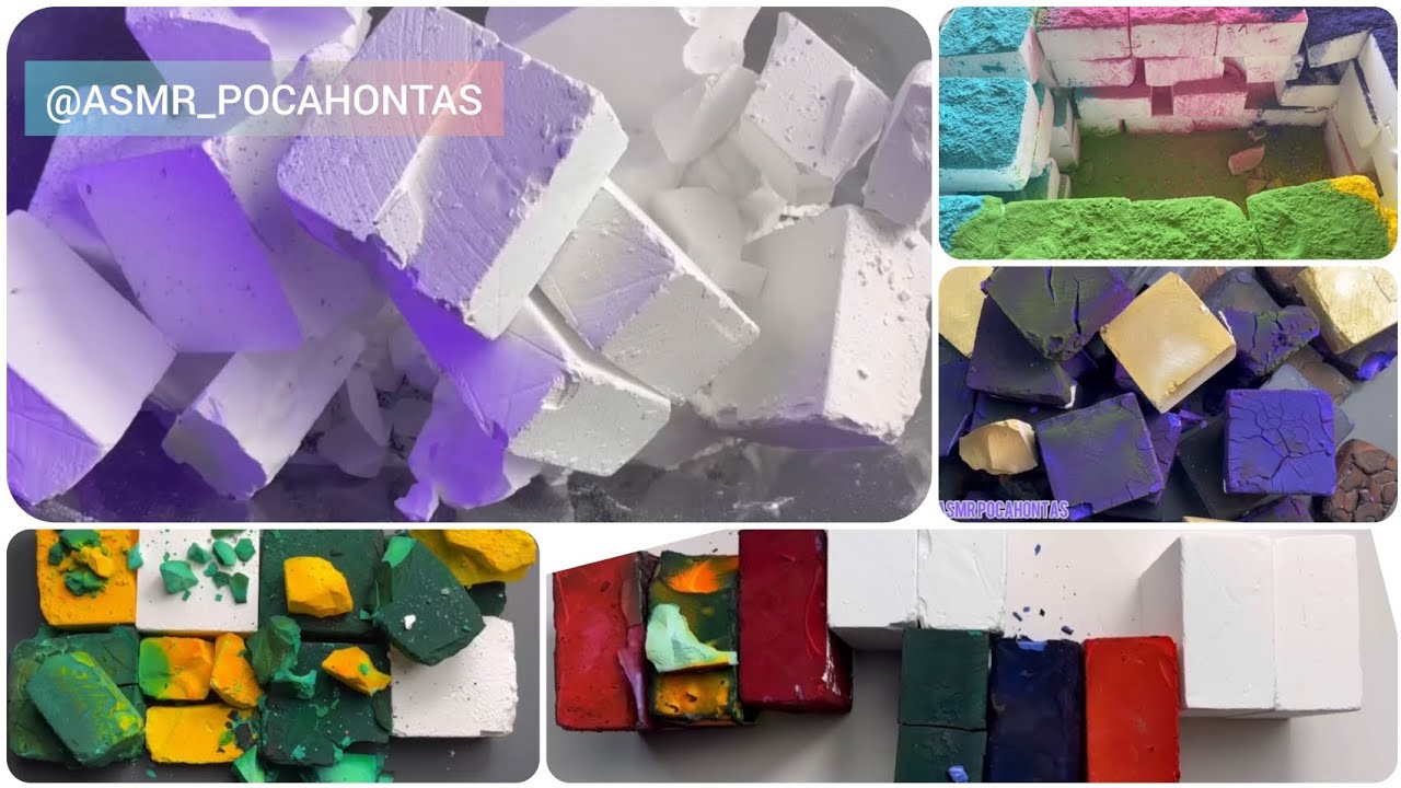 100 + Soft Gymchalk | Combo with Different Crushing Styles ❤️‍🔥 | 2/10 | @asmr_pocahontas