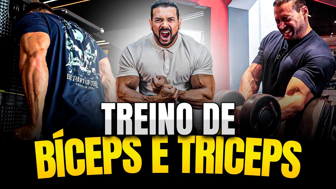 PUMP MONSTRO no treino de B&Iacute;CEPS e TRICEPS!
