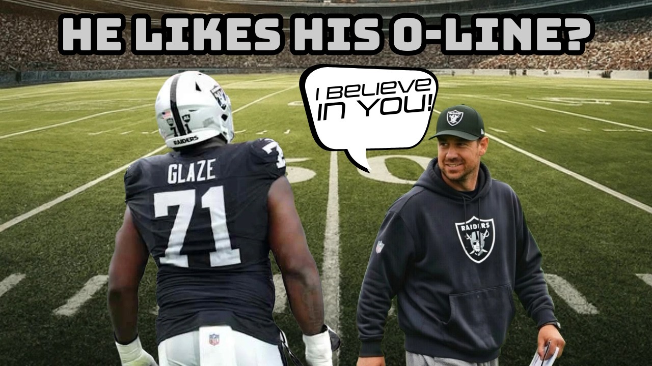 It sounds like Klint Kubiak likes his offensive line