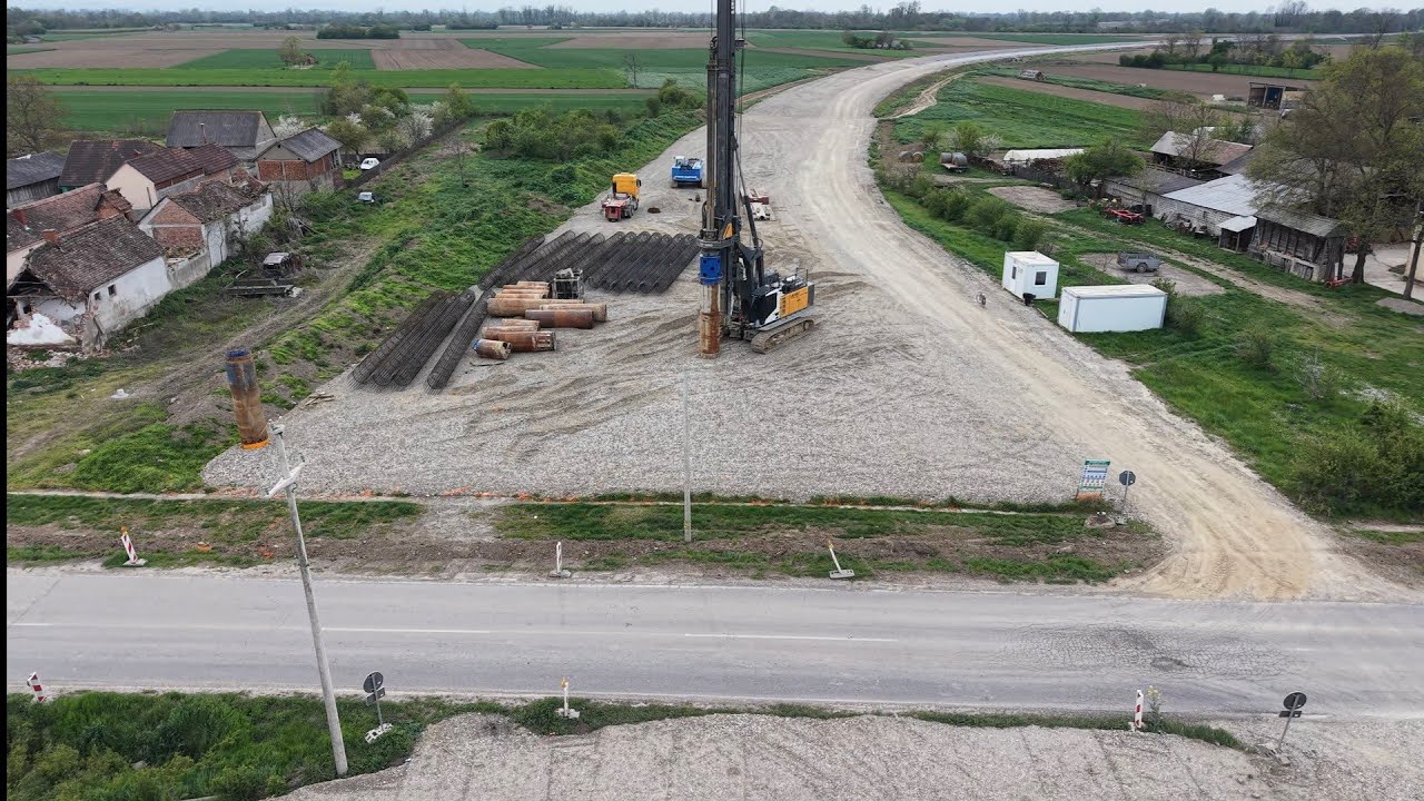 Brza saobraćajnica Badovinci-Slepčević - dron video