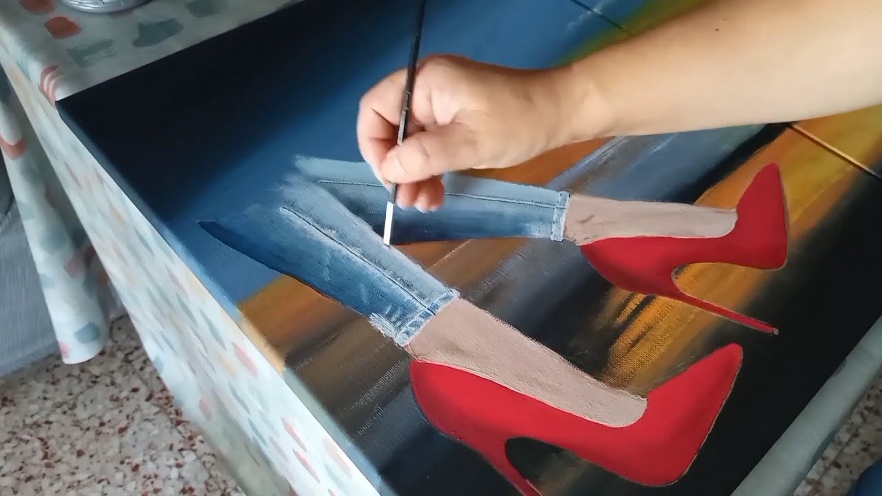 Tres cuadros en uno,bonita pintura 🎨 para salón.