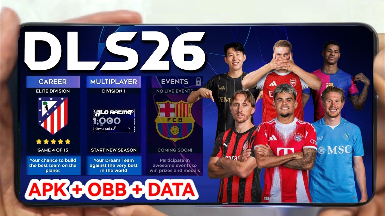 DLS 19 MOD 26 | DLS 19 MOD DLS 26 ANDROID | DLS 26 APK OBB DATA OFFLINE FOR ANDROID & IOS