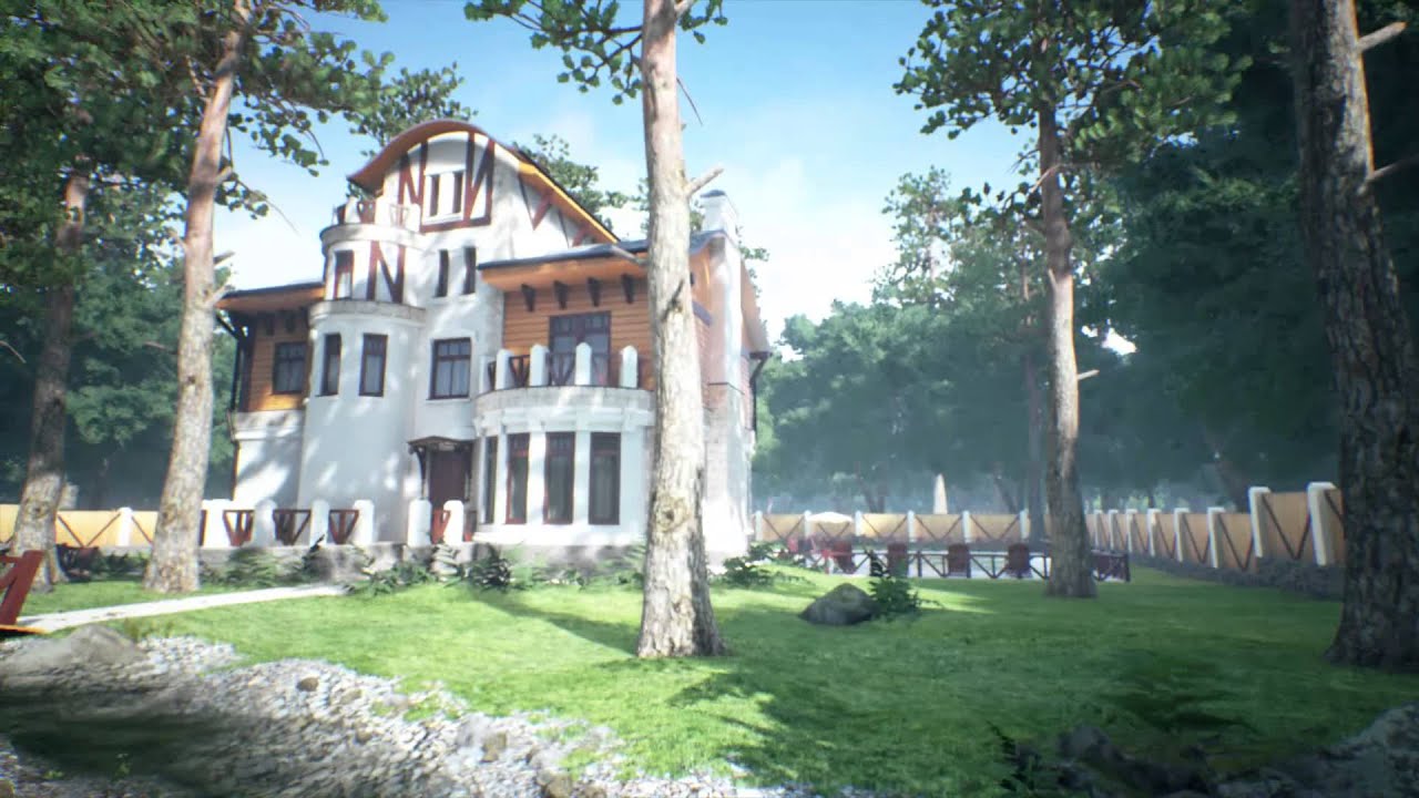 House in the forest – Exterior Real Time Virtual Tour