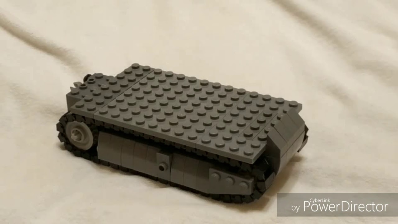 Instruction of LEGO WWII French Somua S35 tank (Captured version).